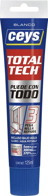 CEYS TOTAL TECH BLANCO TUBO 125ML 1 CeyS Total Tech Blanco 125ml | Ferretería