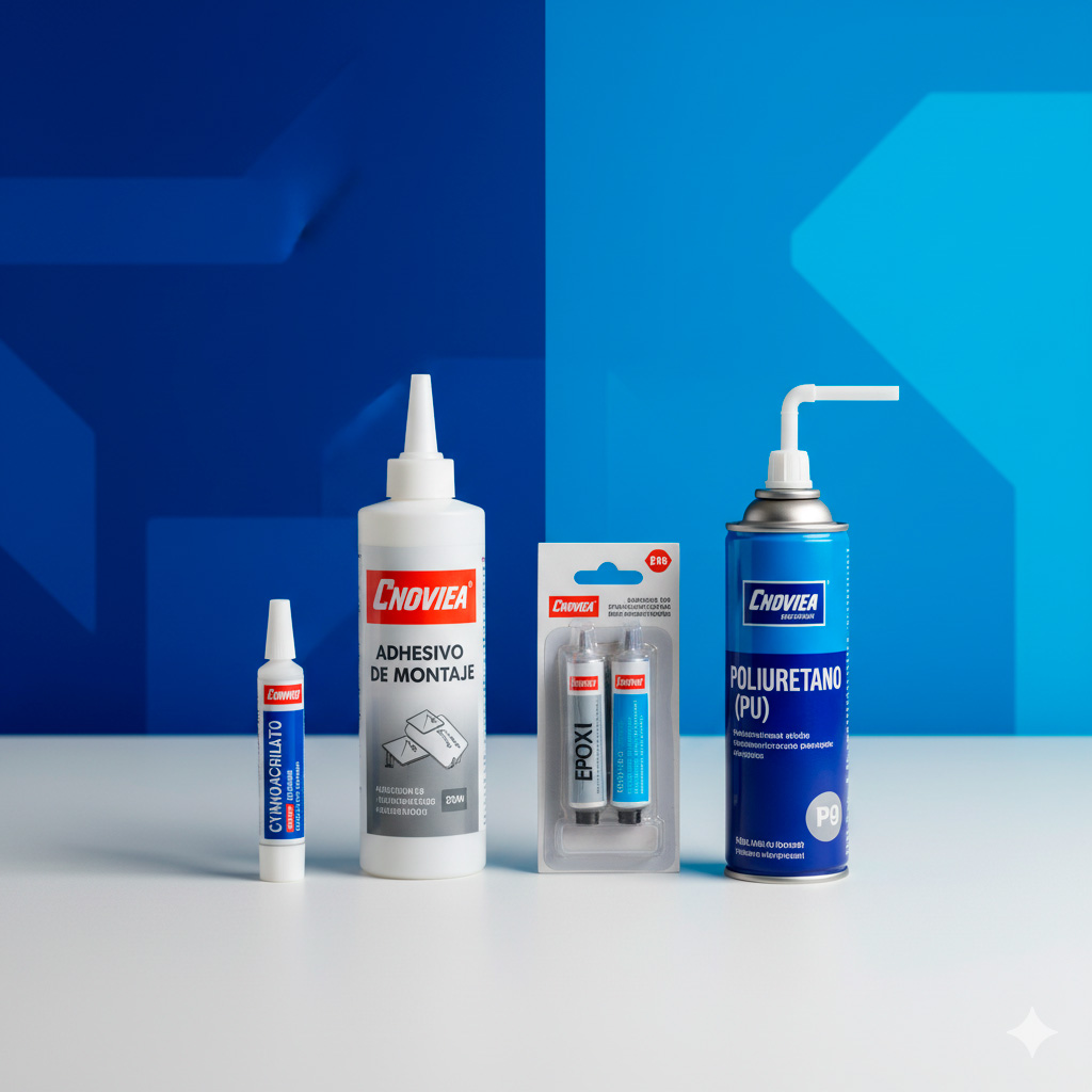 Adhesivos: cianoacrilato, montaje, epoxi y PU