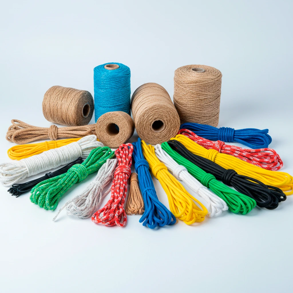 Cables y Cuerdas, drizas, rafia y nylon.