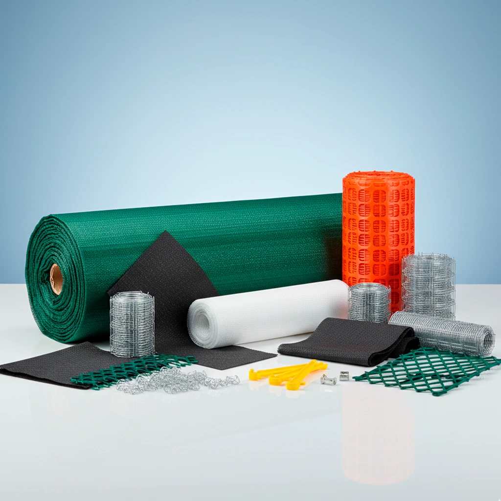 Mallas, sombreo, mosquiteras y señalización.