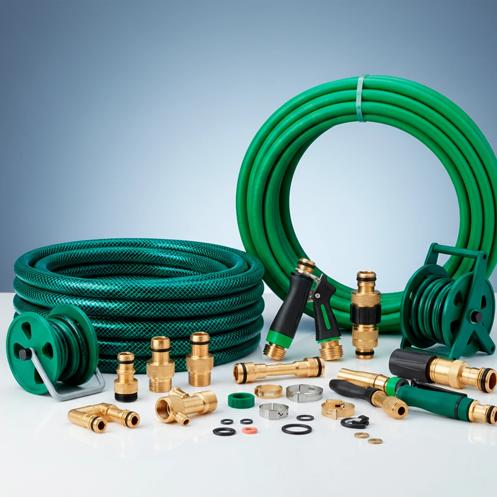 Mangueras de jardín y accesorios.