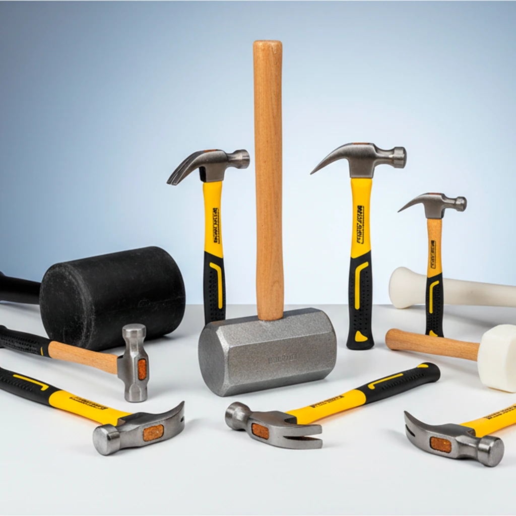 Martillos, macetas y mazas.