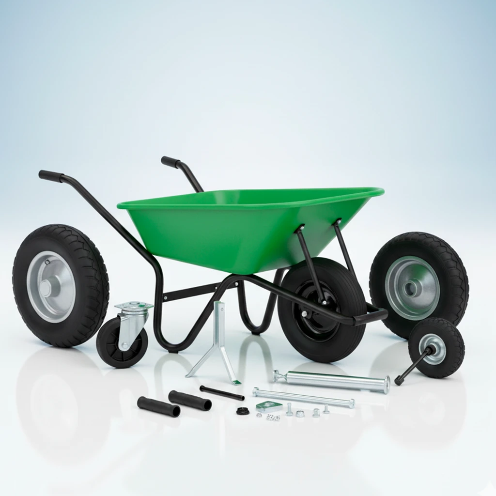 Ruedas y carretillas.