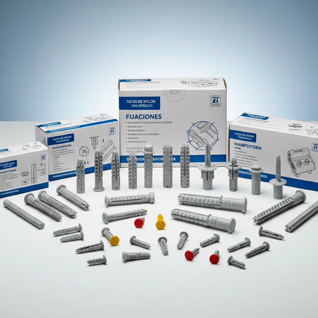 Tacos de nylon y similares.