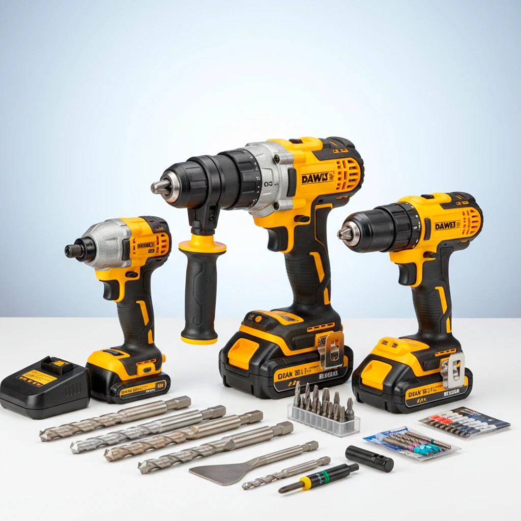 Taladros, atornilladores e impacto.