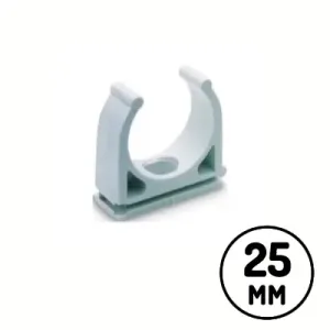 Abrazadera Tubo Pared 25mm - 100pz