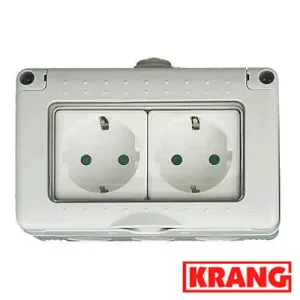 Base Doble Estanca 16A - Ferretería Online