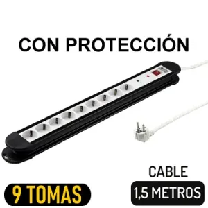 Base Múltiple 9 Tomas | Ferretería Online