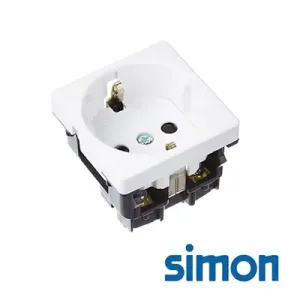 Base Schuko Simon 27 Blanco - Ferretería