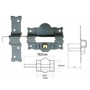 Cerrojo Seguridad 105x67 | Envío Rápido