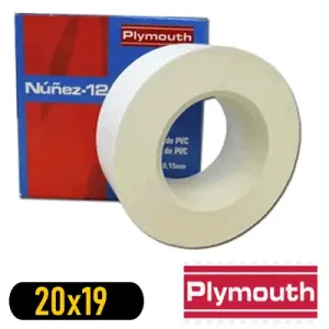 Cinta Adhesiva Blanca Plymouth - Ferretería