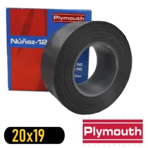 Cinta Adhesiva Negra 20x19mm Plymouth | Compra Online