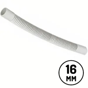 Codo Flexible 16mm Gris | Ferretería