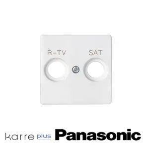 Tapa R TV+SAT Blanco | Ferretería